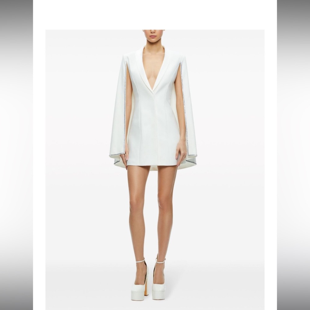 Alice and Olivia Cape Mini Dress